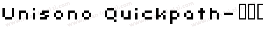 Unisono Quickpath字体转换